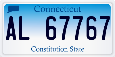 CT license plate AL67767