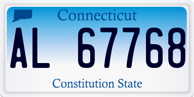 CT license plate AL67768