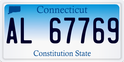 CT license plate AL67769