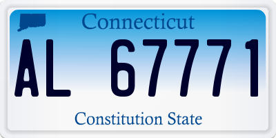 CT license plate AL67771