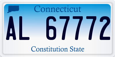 CT license plate AL67772