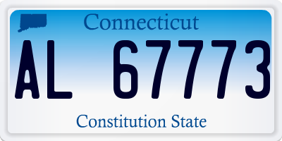 CT license plate AL67773