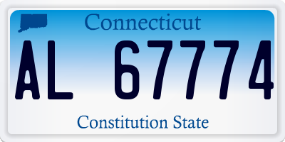 CT license plate AL67774