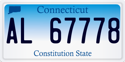 CT license plate AL67778