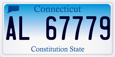 CT license plate AL67779