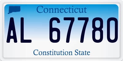 CT license plate AL67780