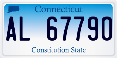 CT license plate AL67790