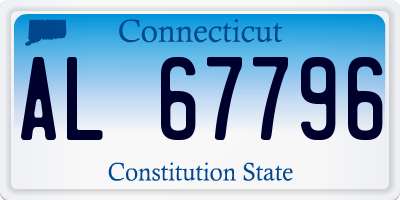 CT license plate AL67796