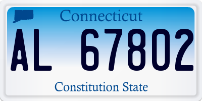 CT license plate AL67802