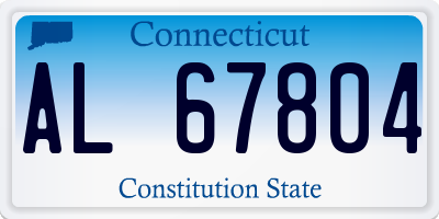 CT license plate AL67804