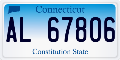 CT license plate AL67806
