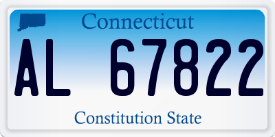 CT license plate AL67822