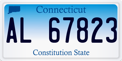CT license plate AL67823