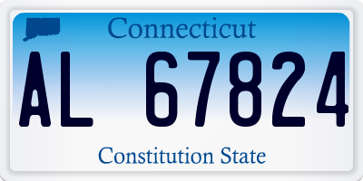 CT license plate AL67824