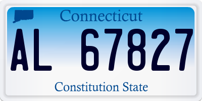 CT license plate AL67827