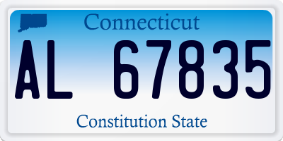 CT license plate AL67835