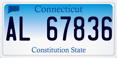 CT license plate AL67836