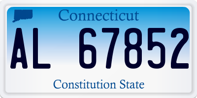 CT license plate AL67852