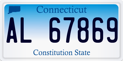 CT license plate AL67869