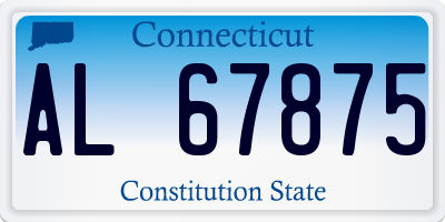 CT license plate AL67875