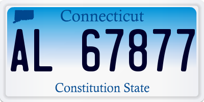 CT license plate AL67877