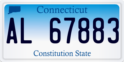 CT license plate AL67883