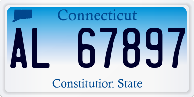CT license plate AL67897