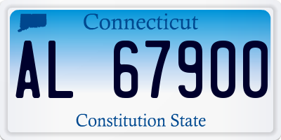 CT license plate AL67900