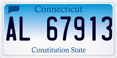 CT license plate AL67913