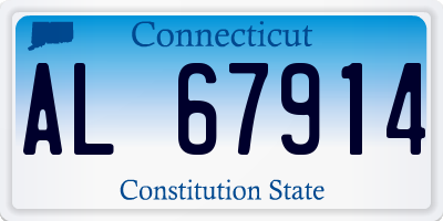CT license plate AL67914
