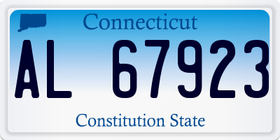 CT license plate AL67923