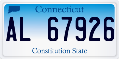 CT license plate AL67926