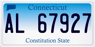 CT license plate AL67927