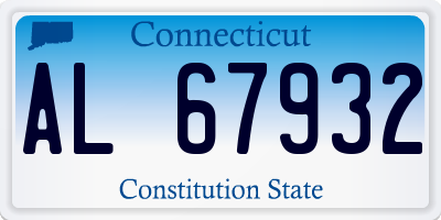 CT license plate AL67932