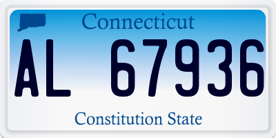 CT license plate AL67936