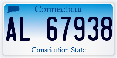CT license plate AL67938