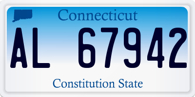 CT license plate AL67942