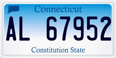 CT license plate AL67952