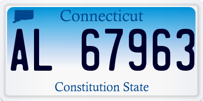 CT license plate AL67963