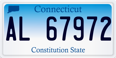 CT license plate AL67972