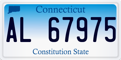 CT license plate AL67975