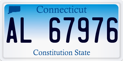 CT license plate AL67976