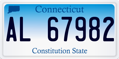 CT license plate AL67982
