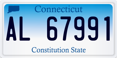 CT license plate AL67991