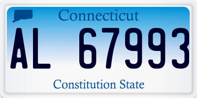 CT license plate AL67993