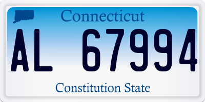 CT license plate AL67994