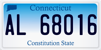 CT license plate AL68016
