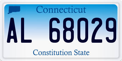 CT license plate AL68029