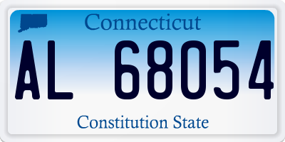 CT license plate AL68054