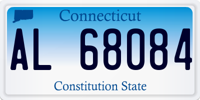 CT license plate AL68084